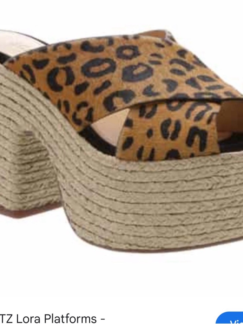 SCHUTZ Leopard Print Platform Sandals in Brown and Black